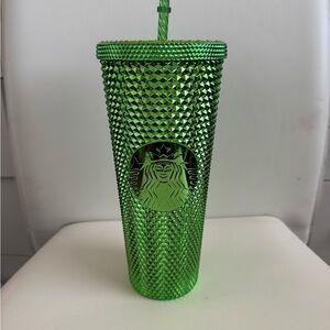 Starbucks Green Studded Tumbler with Textured Design